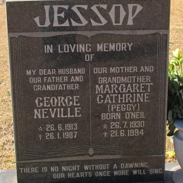 JESSOP George Neville 1913-1987 &amp; Margaret Catherine O'NEILL 1930-1994