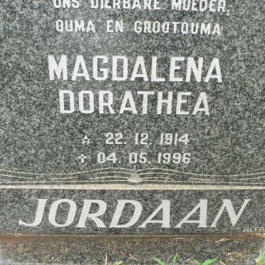 JORDAAN Magdalena Dorathea 1914-1996