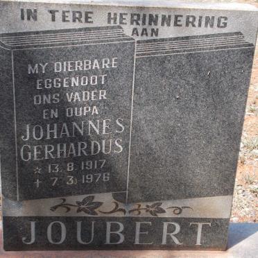 JOUBERT Johannes Gerhardus 1917-1976