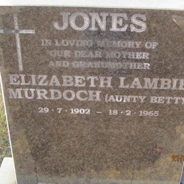 JONES Elizabeth Lambie Murdoch  1902-1965