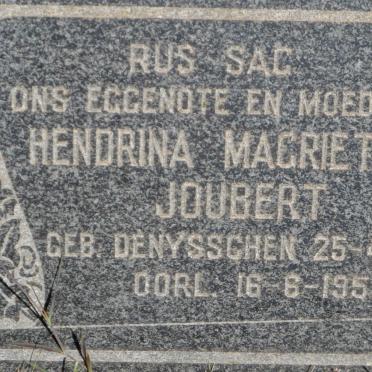 JOUBERT Hendrina Magrietha nee DENYSSCHEN 1905-1957