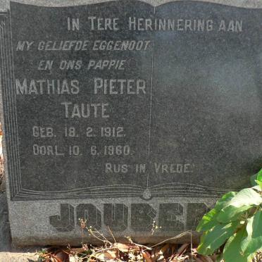 JOUBERT Mathias Pieter Taute 1912-1960