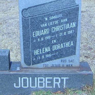 JOUBERT Eduard Christiaan 1910-1987 &amp; Helena Dorathea 1916-