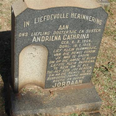 JORDAAN Andriena Cathrina 1954-1958
