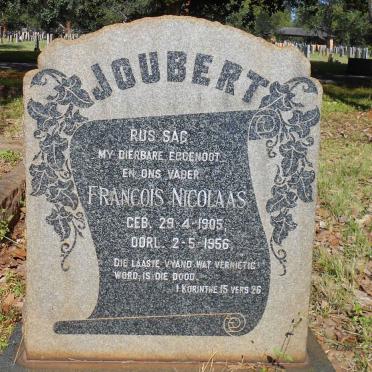 JOUBERT Francois Nicolaas 1905-1956