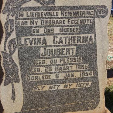 JOUBERT Levina Catherina nee DU PLESSIS 1885-1954
