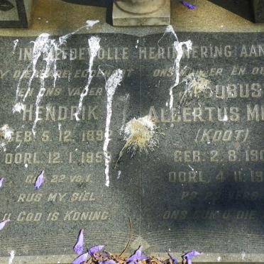 JOOSTE Hendrik 1892-1959 &amp; Jacobus Albertus Mieta 1901-1976