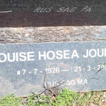 JOUBERT Jacobus Petrus 1917-1988 & Louise Hosea 1926-2007