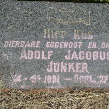 JONKER Adolf Jacobus 1891-1958