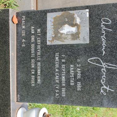 JOOSTE Adriaan 1966-1989