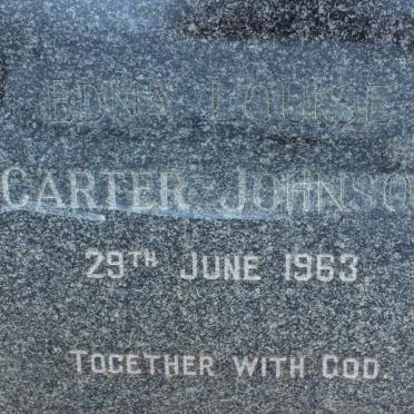 JOHNSON Edna Louise Carter -1963