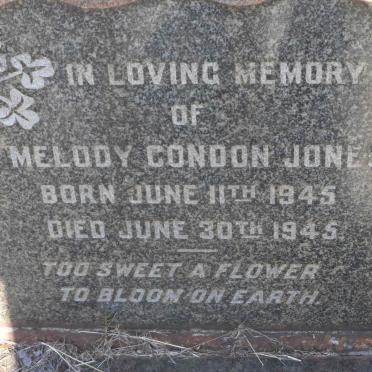 JONES Melody Condon 1945-1945