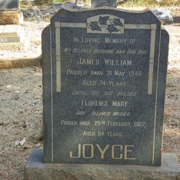 JOYCE James William -1946 &amp; Florence Mary -1967