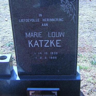 KATZKE Marie Louw 1930-1985 :: VISSER Erika 1953-2011