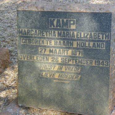 KAMP Margaretha Maria Elizabeth 1871-1943