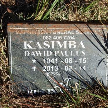 KASIMBA Dawid Paulus 1941-2013
