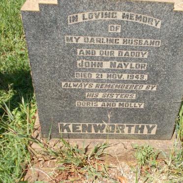 KENWORTHY John Naylor -1948