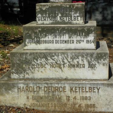 KETELBEY Harold George 1883-1965 &amp; Anna Marie Gertrud 1880-1954