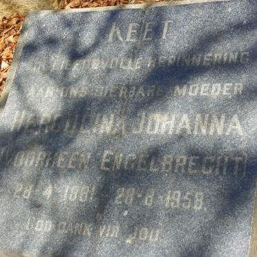 KEET Herculina Johanna voorheen ENGELBRECHT 1881-1958