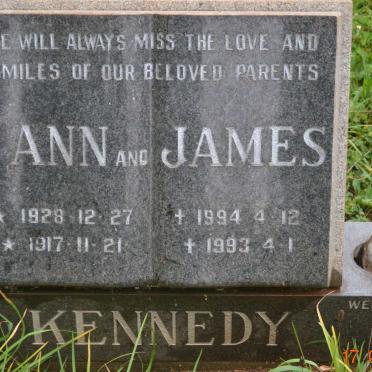 KENNEDY James 1917-1993 &amp; Ann 1928-1994