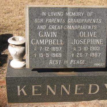 KENNEDY Gavin Campbell 1897-1969 &amp; Olive Josephine 1903-1987