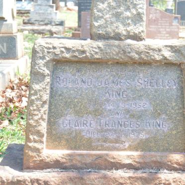 KING Roland James Shelley -1952 &amp; Claire Frances -1975