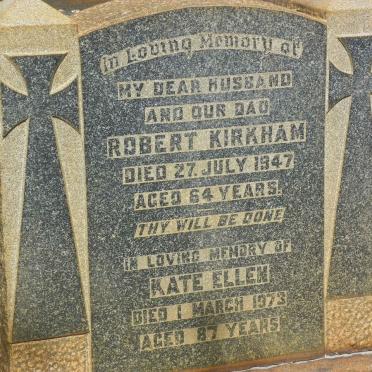 KIRKHAM Robert -1947 &amp; Kate Ellen -1973