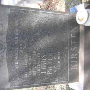 KIRSTEN Louis Pieter 1911-1974