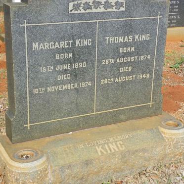 KING Thomas 1874-1948 &amp; Margaret 1890-1974