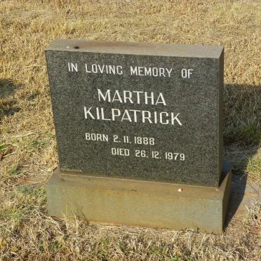 KILPATRICK Martha 1888-1979