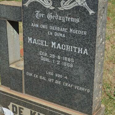KLERK Magel Magritha, de 1885-1969