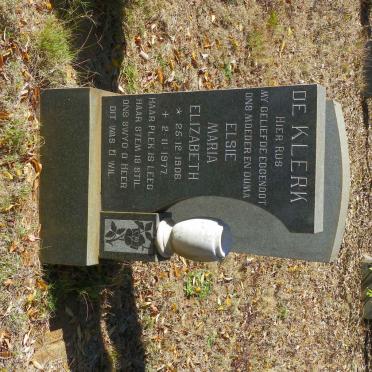 KLERK Elsie Maria Elizabeth, de 1906-1977