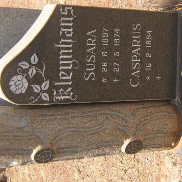 KLEYNHANS Casparus 1894- &amp; Susara 1897-1974