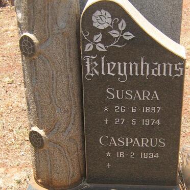 KLEYNHANS Casparus 1894- &amp; Susara 1897-1974