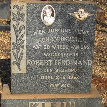 KLEIN Robert Ferdinand 1947-1957