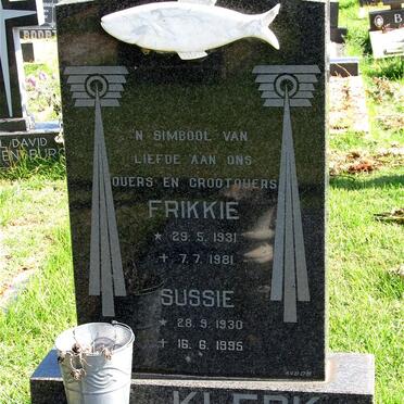 KLERK Frikkie, de 1931-1981 &amp; Sussie 1930-1995