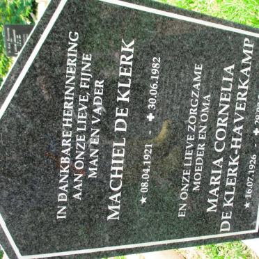 KLERK Machiel, de 1921-1982 &amp; Maria Cornelia HAVERKAMP 1926-2017