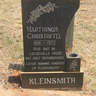 KLEINSMITH Marthinus Christoffel 1919-1972