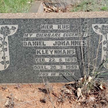 KLEYNHANS Daniel Johannes 1899-1959