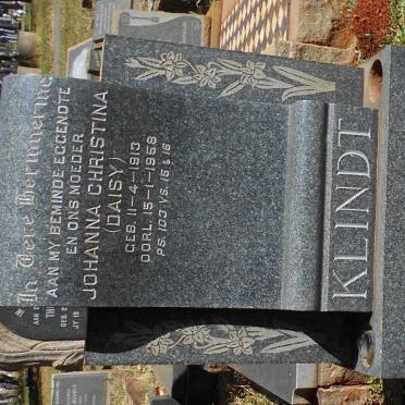 KLINDT Johanna Christina 1913-1958