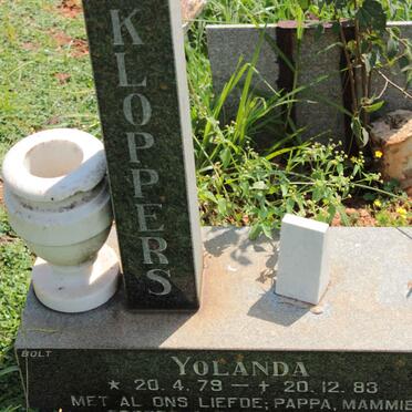 KLOPPERS Yolanda 1979-1983