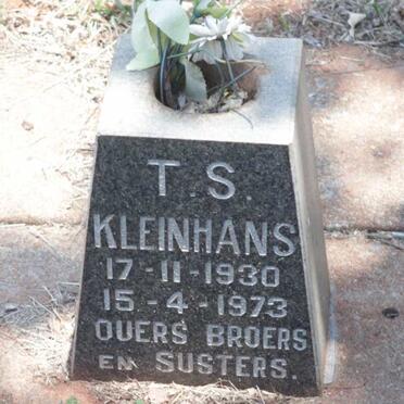 KLEINHANS T.S. 1930-1973