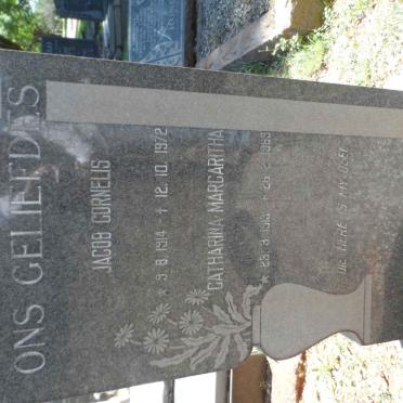 KLEYNHANS Jacob Cornelis 1914-1972 &amp; Catharina Margaritha 1913-1969