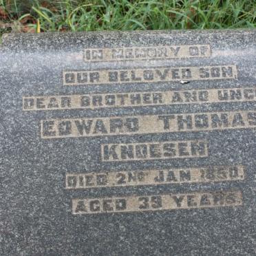 KNOESEN Edward Thomas -1950