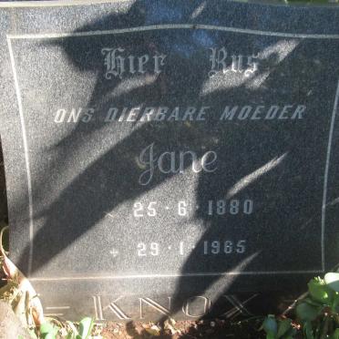 KNOX Jane 1880-1965