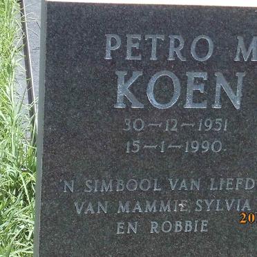 KOEN Petro M. 1951-1990
