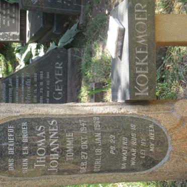 KOEKEMOER Thomas Johannes 1947-1969