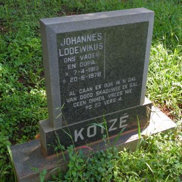 KOTZE Johannes Lodewikus 1913-1978