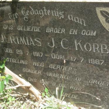 KORB Jeremias J.C. 1917-1967