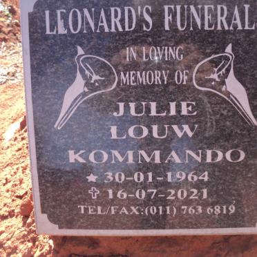KOMMANDO Julie Louw 1964-2021